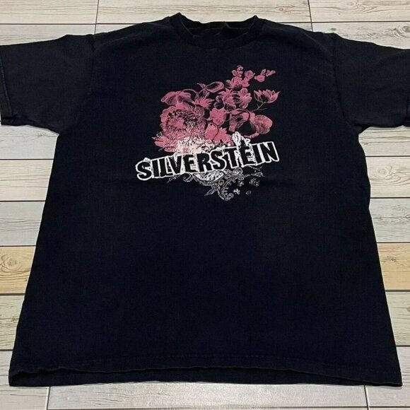 Silverstein Emo Band Tour Graphic T-Shirt Vintage Rock Concert Tee 99 - Picture 1 of 5
